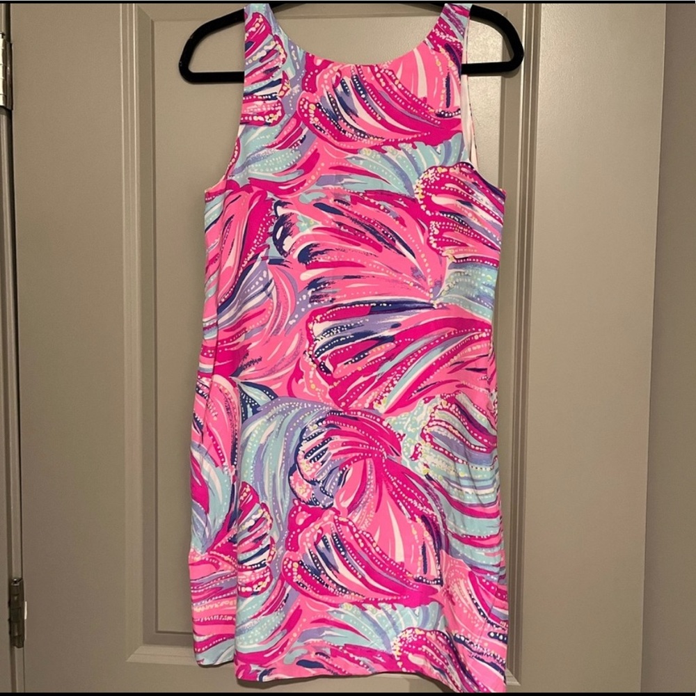 Lily Pulitzer Pink Floral Sleeveless Shift Dress